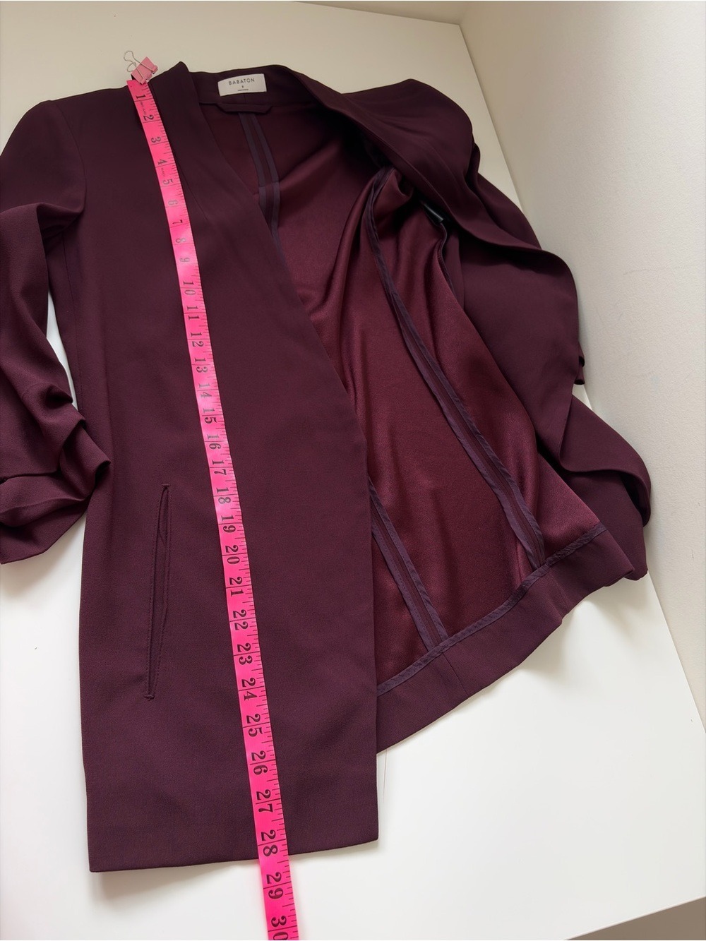 ARITZIA BABATON POWER BLAZER MIRROR CREPE SIZE 2 - Picture 10 of 10